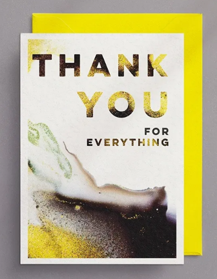 Thank You For Everything Card WB