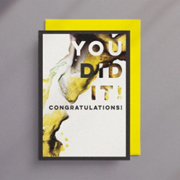 You Did It! Congratulations! CRAD WB