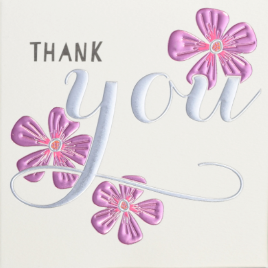 THANK YOU (FLOWERS) WJ