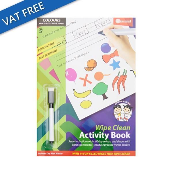 Ormond A4 14pg Wipe Clean Activity Book