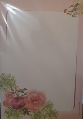15X20 ROSE BIRD PAPERS