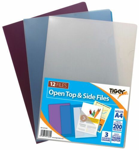 A4 Pack 12 Open Top & Side Assorted