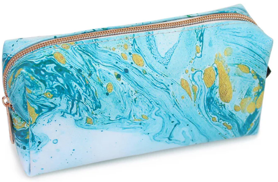 Green Marble Pencil Case