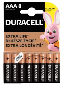 AAA DURACELL PACK 8