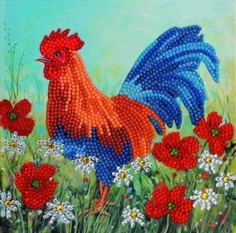 CockerEl in the Field 18x18cm Crystal Ar