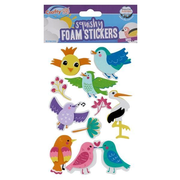 Crafty Bitz Pkt.10 Squishy Foam Stickers