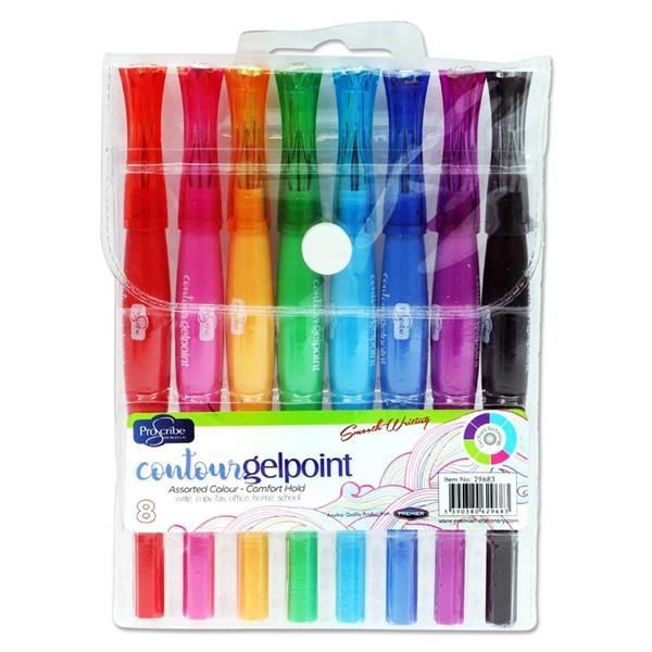 Pro:scribe Pkt.8 Contour Gelpoint Gel Pe