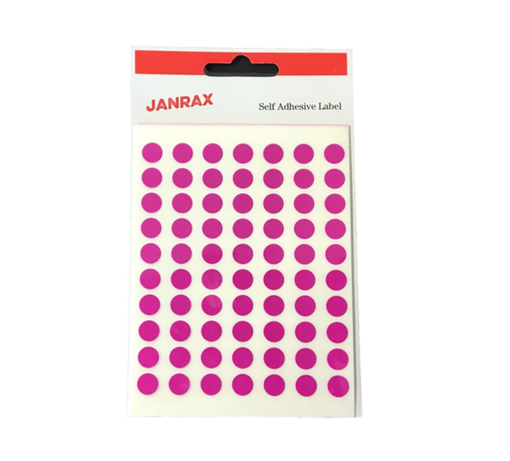 MINI PINK 8MM DIA 63 LABELS