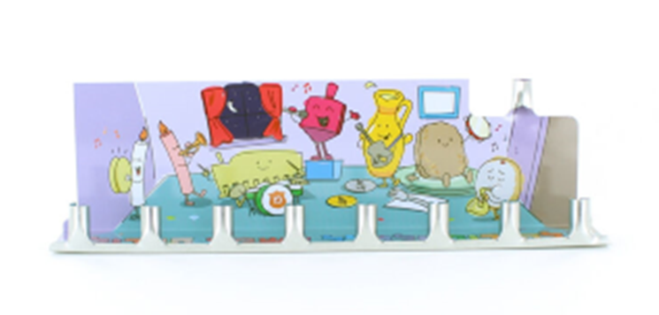 Tin Menorah (TM-1003)