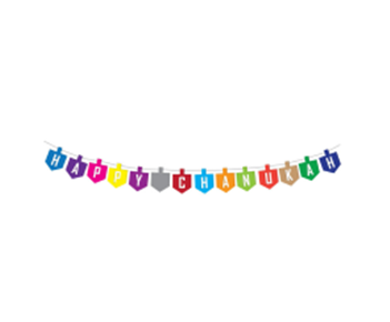Happy Chanukah Dreidel Bunting CB-2006