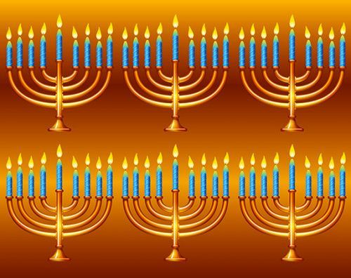 Large Menorah Stickers ST324