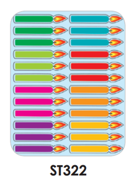 CHANUKAH STICKERS 6 SHEETS ST322
