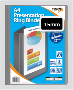 A4 Presentation Ring Binder 15mm Rings