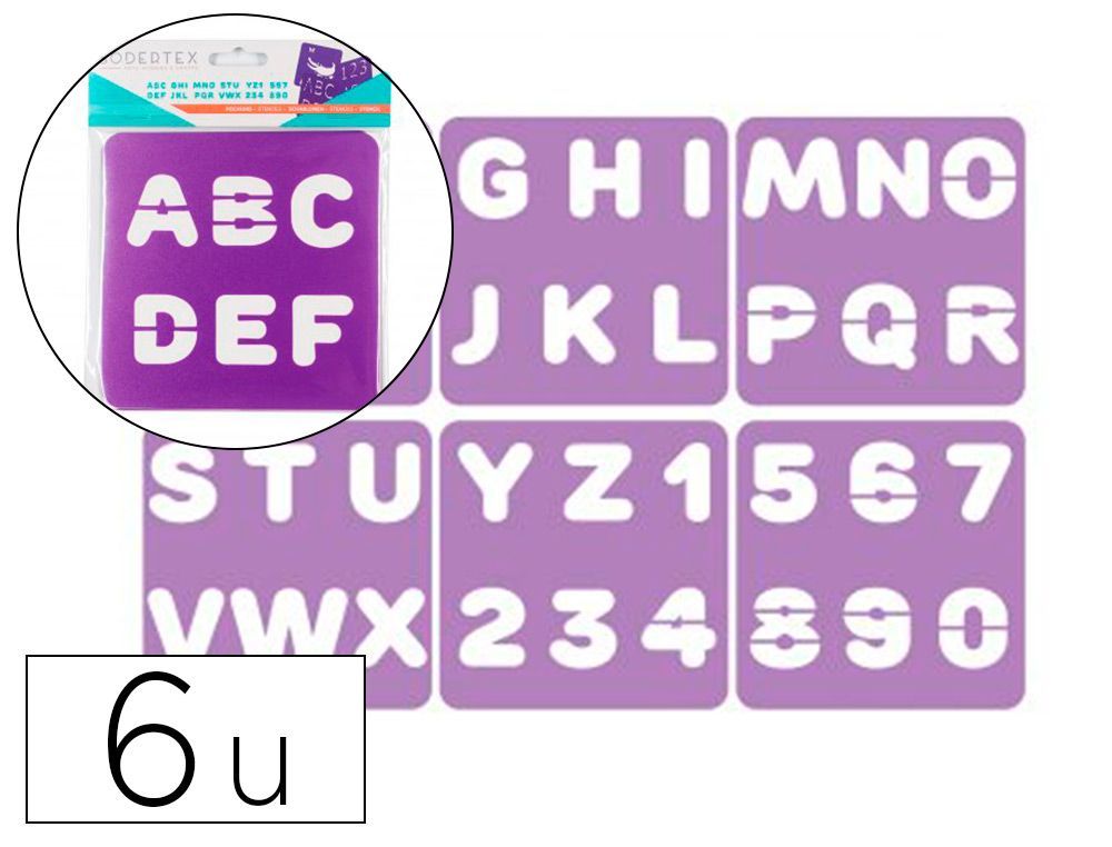 STENCILS ABC 6 PACK