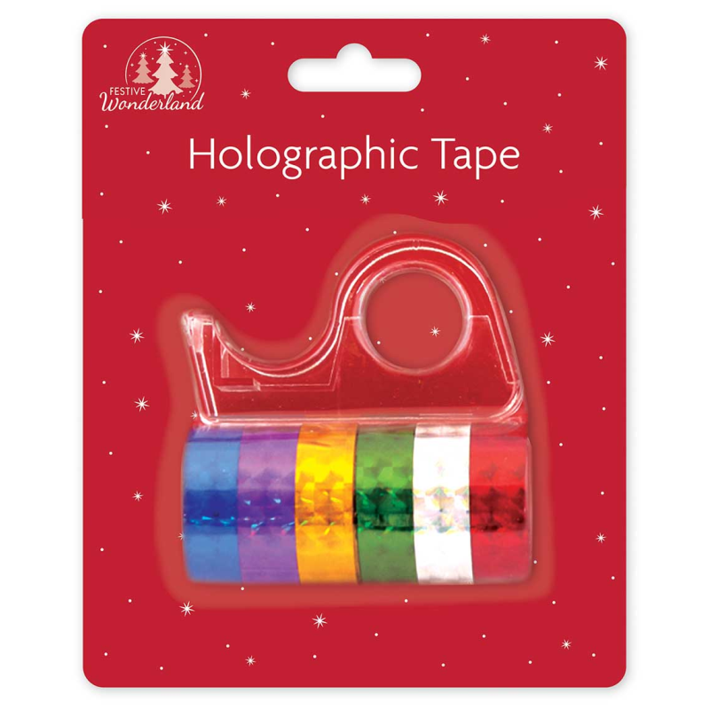 Holographic Tape - 6 Rolls with Dispense