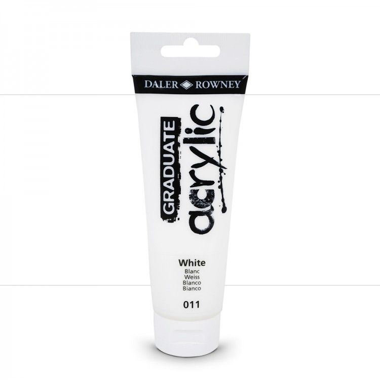 GRADUATE ACRYLIC PAINT 120ML TITANIU WHI