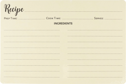 Recipe Card Refills Pack