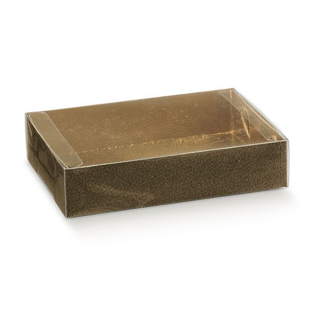 Brown Pelle Tray (Gold Lining) with smal
