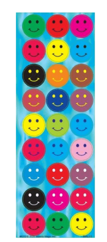8202 Colorful Smiley Circle Stickers (Me