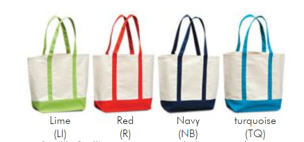 SHCS1 CANVAS STRIPED BAG 34X22