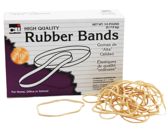 RB24/Nat/25 - No.24 Rubber Bands - 25gm