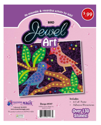 1197 Bird Jewel Art