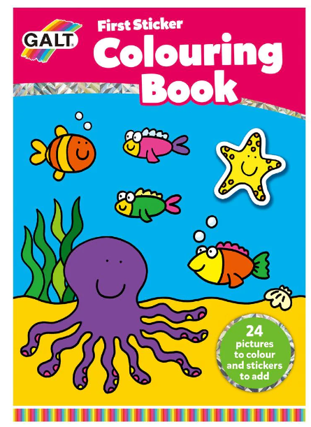 First Sticker Colouring Book -GALT