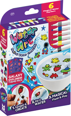 Water Art 6 pack + stencil
