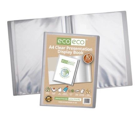 A4 Clear 80 Pocket Present Display Book