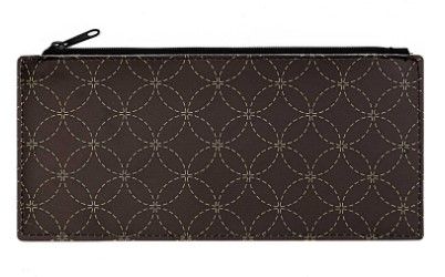 PENCIL CASE, DASHED,BLACK/GOLD