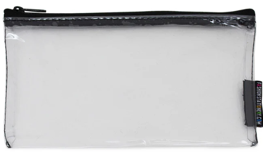 Small exam pencil case black