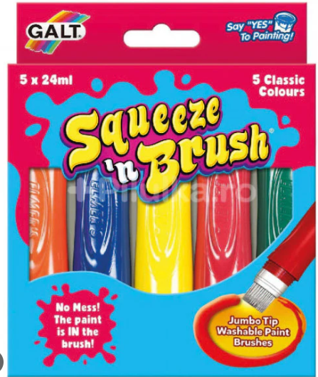 Squeeze n brush - 5 classic colours