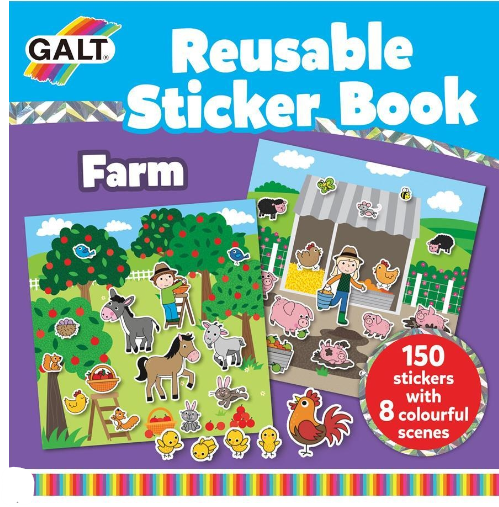 REUSABLE STICKER BOOK - FARM