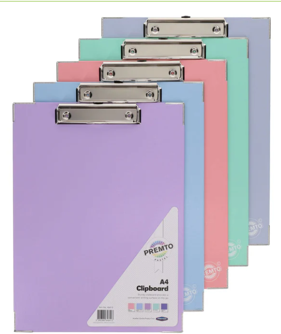 PREMTO PASTEL A4 PP CLIPBOARD -
