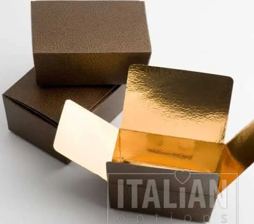 Brown Pelle Ballotin (Gold Lining) 125x80x55mm