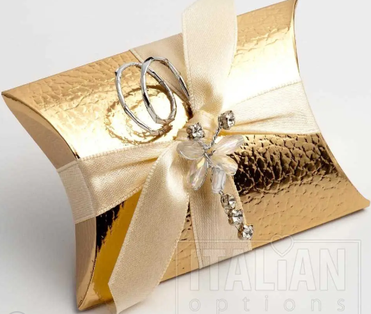 Gold Pelle Bustina 70x70x25mm