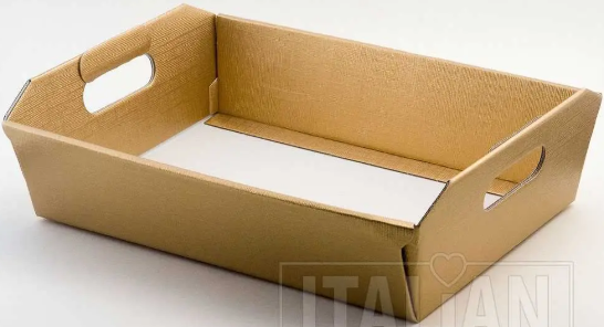 Gold Silk Tray 400x300x120mm