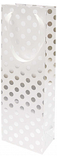 Bottle BAg White Silver Dots