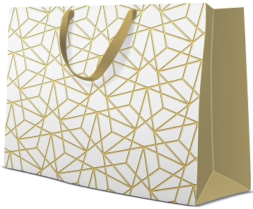Design Paper Bags Horizontal (33.5x13x26.5cm) Luxury Mesh