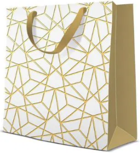 Design Paper Bags Square (17x17x6cm) Luxury Mesh Paw
