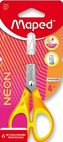 SCISSORS ESSENTIALS PULSE SOFT NEON 13CM