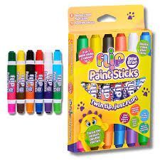 Little Brian Flip Paint Sticks 6 Assorted