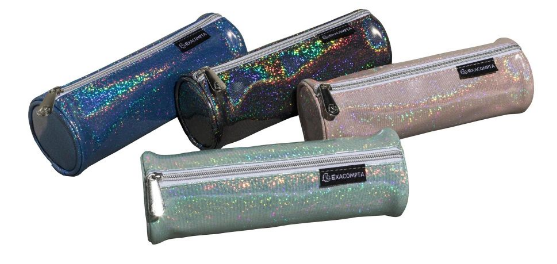 PENCIL CASE EXACOMPTA ROUND- GLITTER