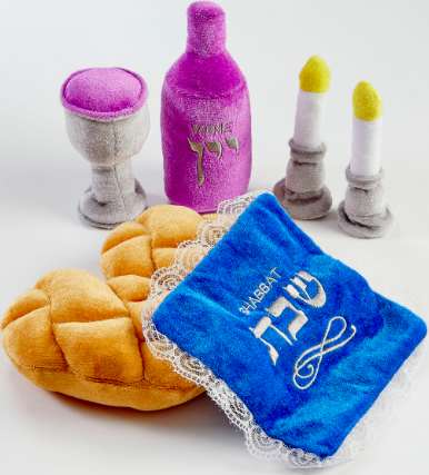 MY SOFT SHABBAT SET , PLUSH, 7PCS, 6