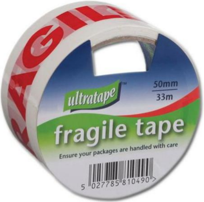 Ultratape - Fragile Tape 33m 6pk