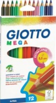Giotto Jumbo Pencils Assorted Colours Pk12