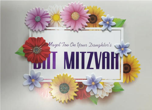 Bat Mitzvah Your Daughters Card - Hand Made