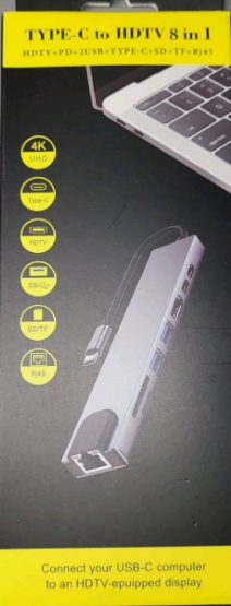 Type-C HDTV 8 In 1