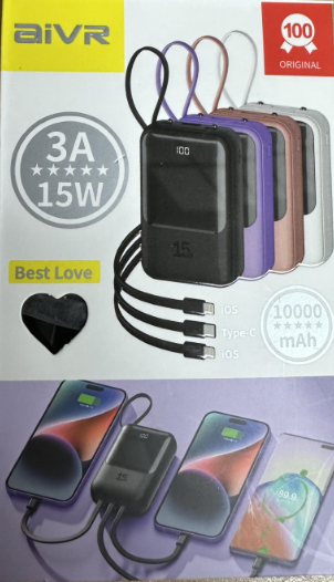 Aivr 3A 15W Power Bank 10000mah