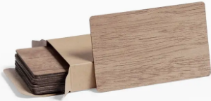 Pack of 10 Wooden Cards